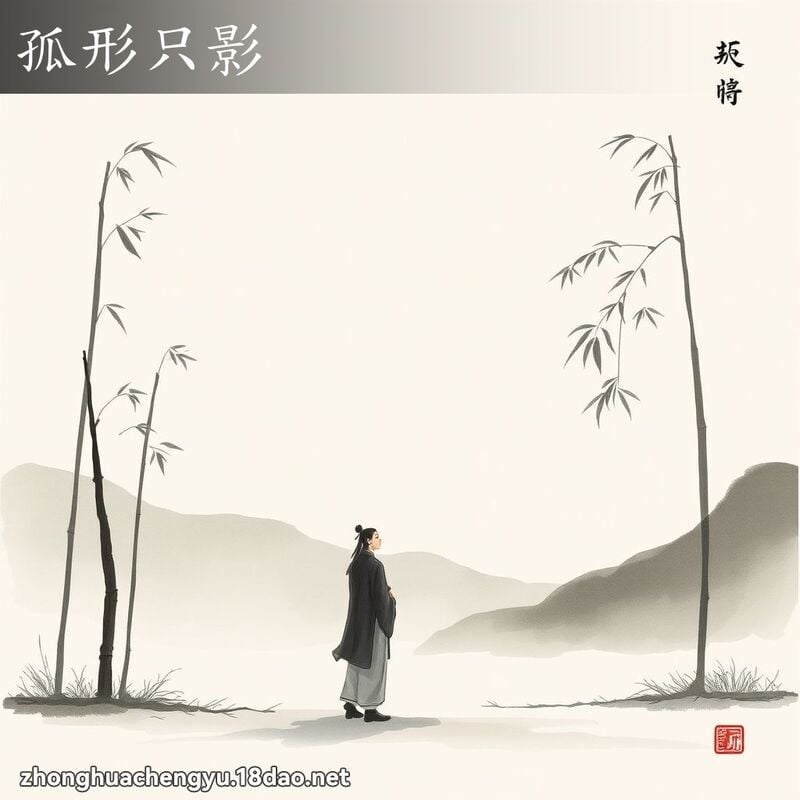 孤形只影 配图