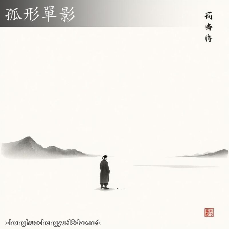 孤形單影 配图