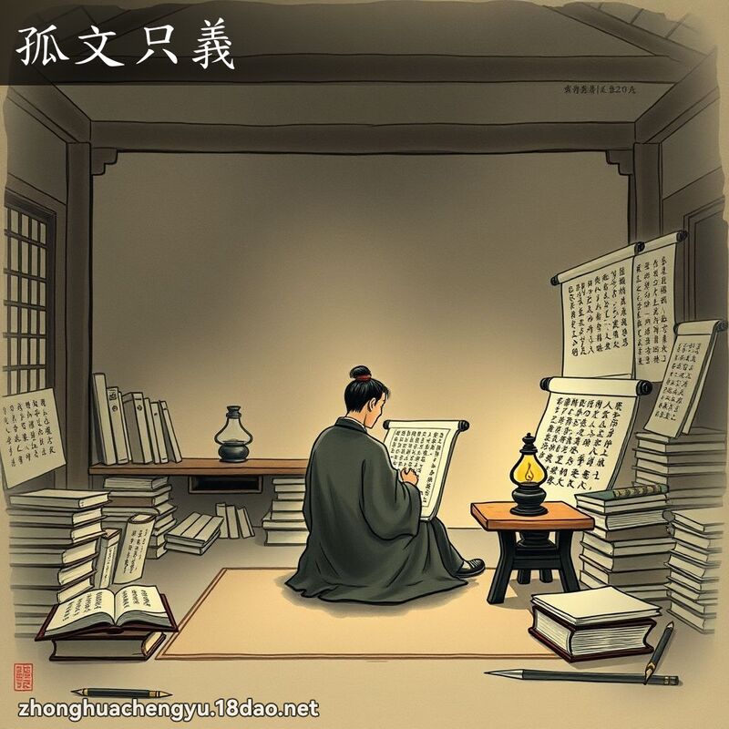 孤文只義 配图