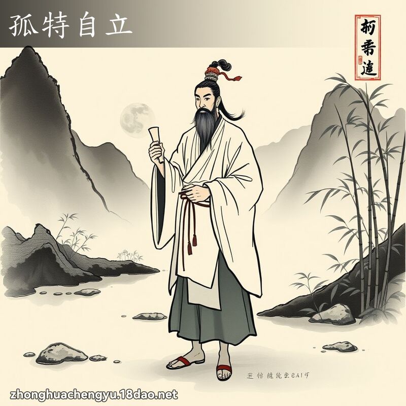 孤特自立 配图