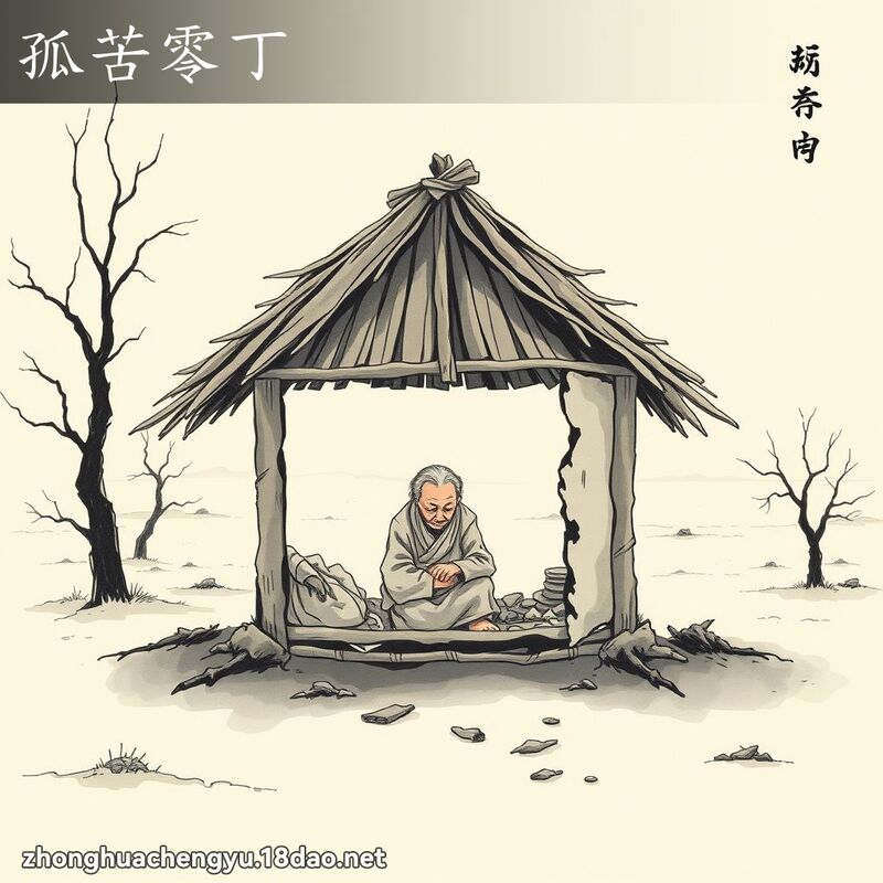 孤苦零丁 配图