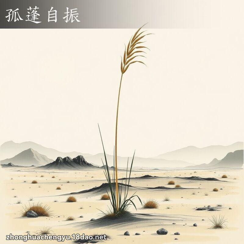 孤蓬自振 配图