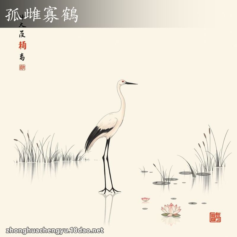 孤雌寡鹤 配图