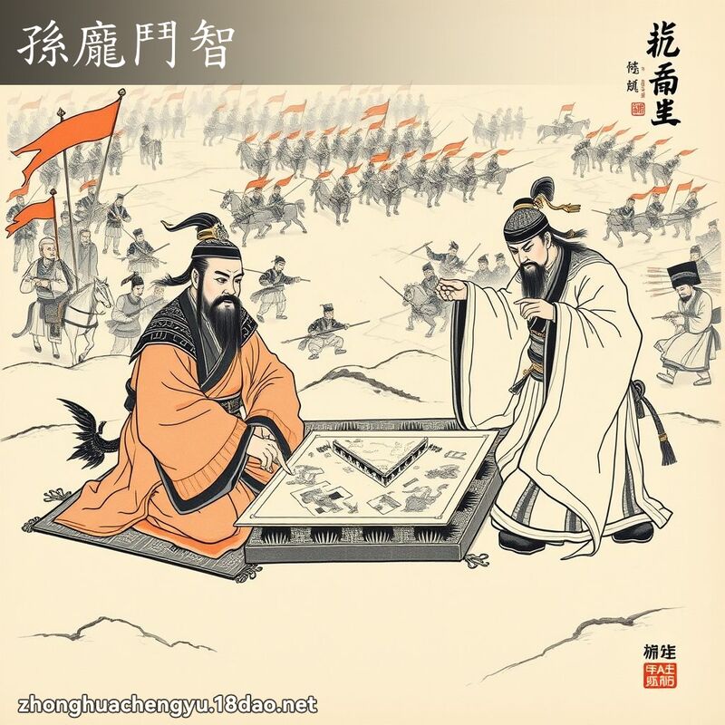 孙庞斗智 - 中华成语配图