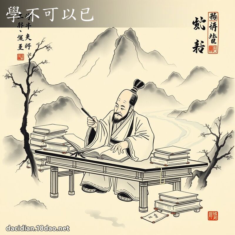 學不可以已 - 中華成語配圖