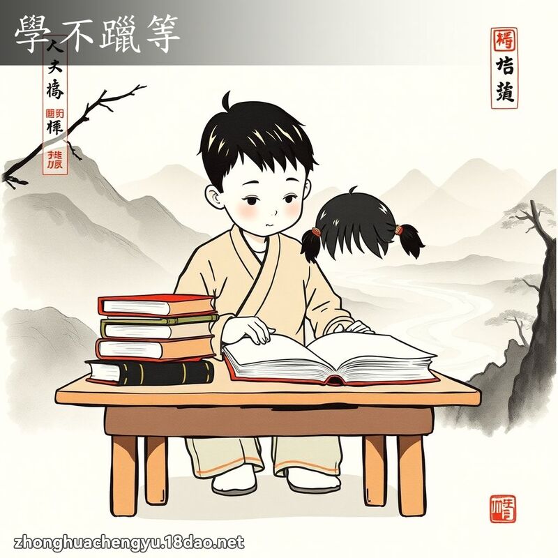 學不躐等 - 中華成語配圖