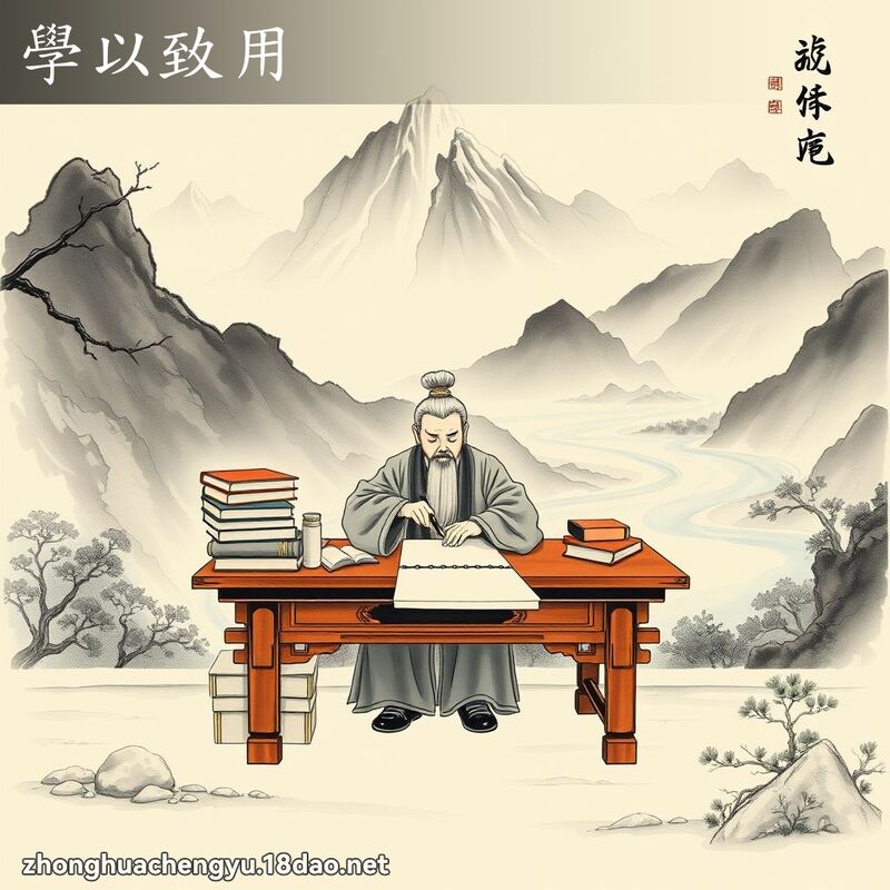 学以致用 配图