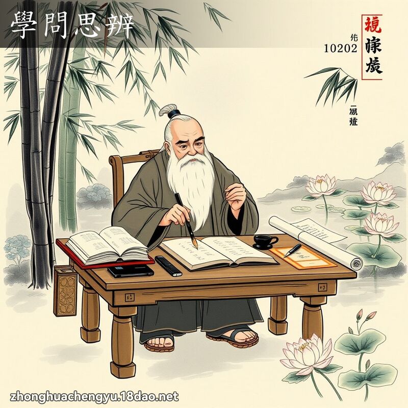 学问思辨 配图