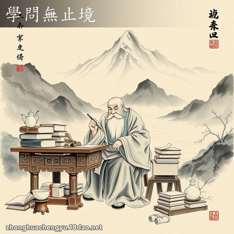 学问无止境 配图