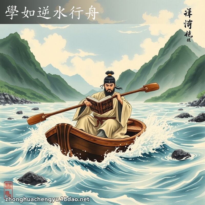 学如逆水行舟 配图