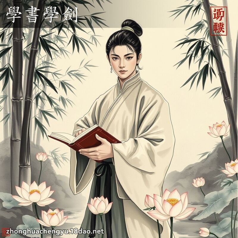 学书学剑 配图