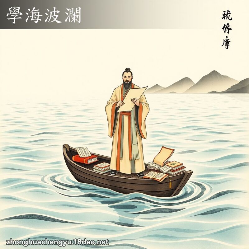 学海波澜 配图