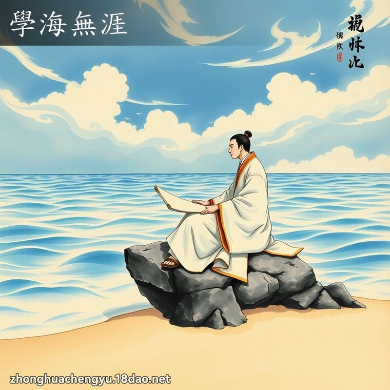 学海无涯 配图