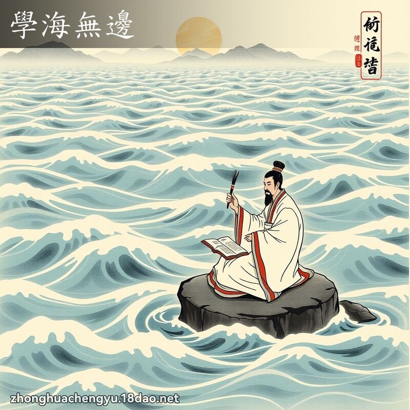学海无边 配图