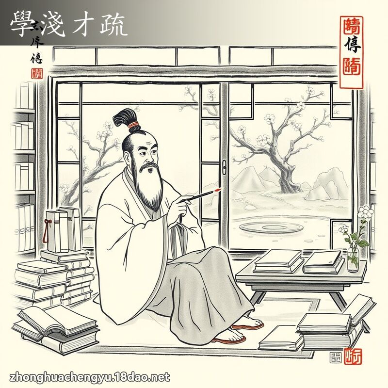 学浅才疏 配图