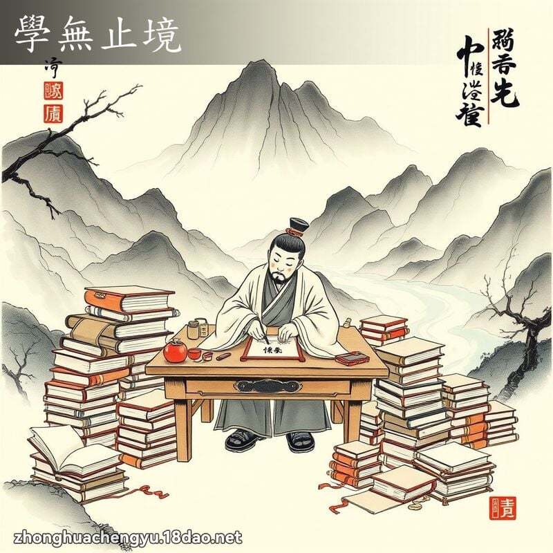 学无止境 配图