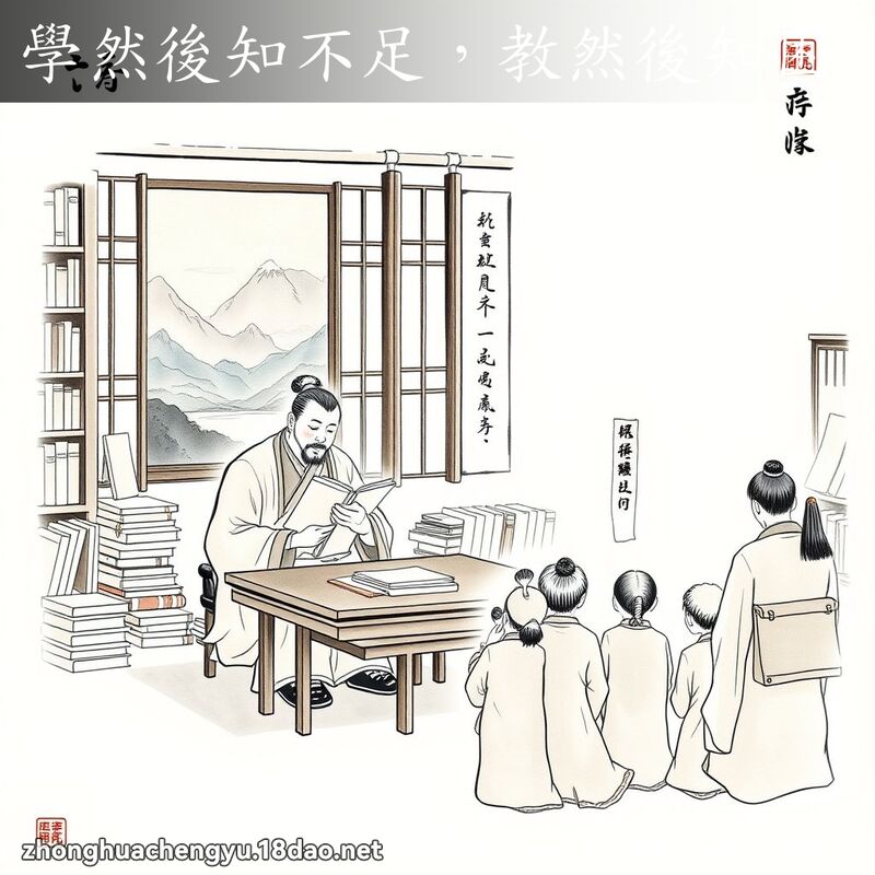 学然后知不足,教然后知困 配图