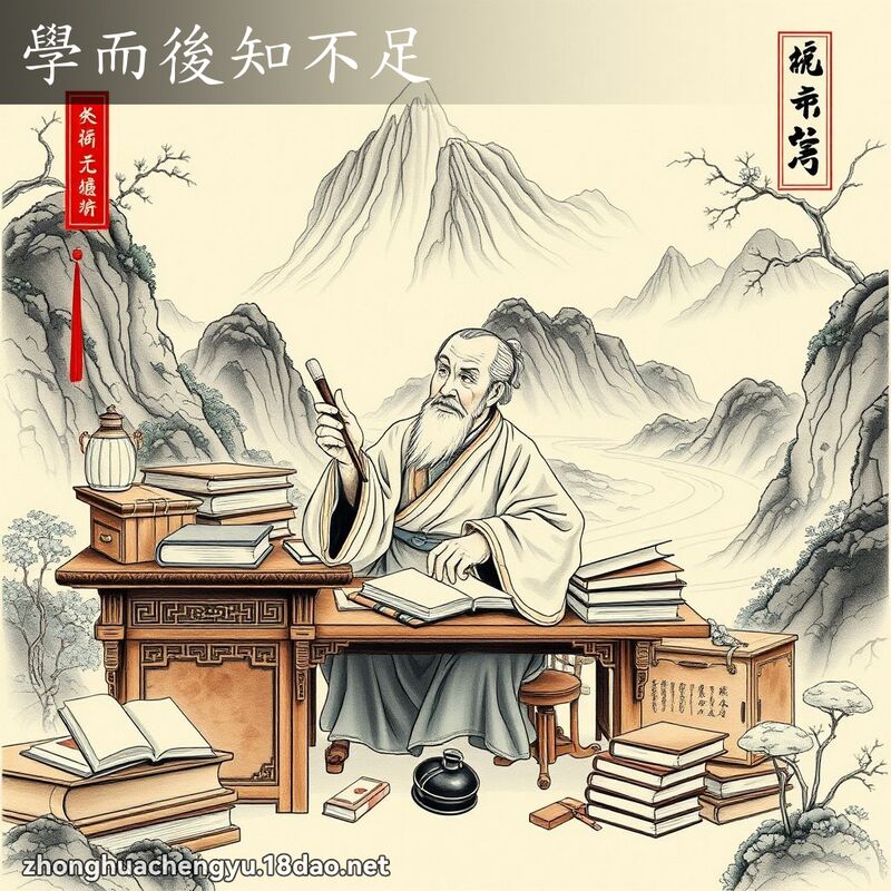 学而后知不足 配图