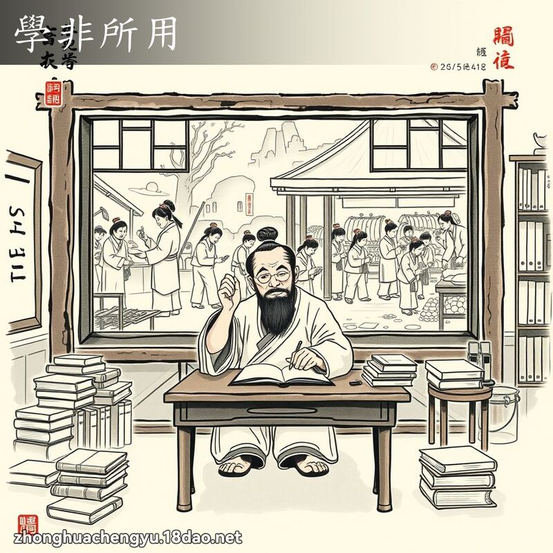 学非所用 配图