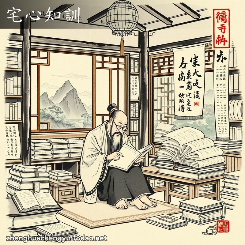 宅心知训 配图