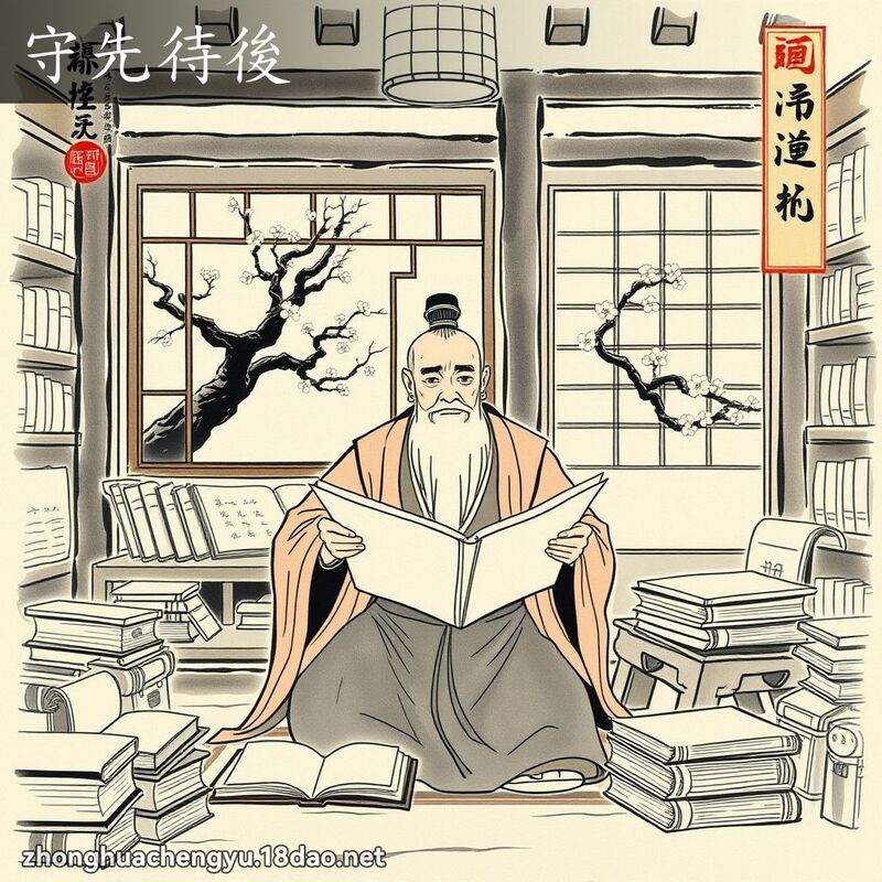 守先待后 配图
