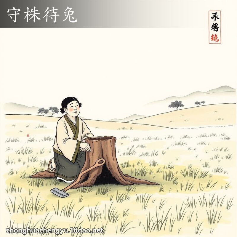 守株待兔 配图