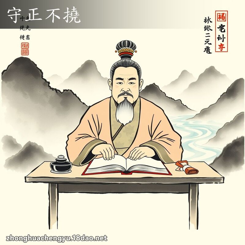 守正不撓 配图
