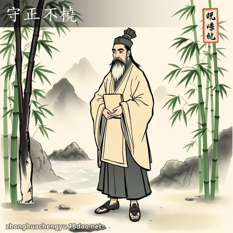 守正不橈 配图
