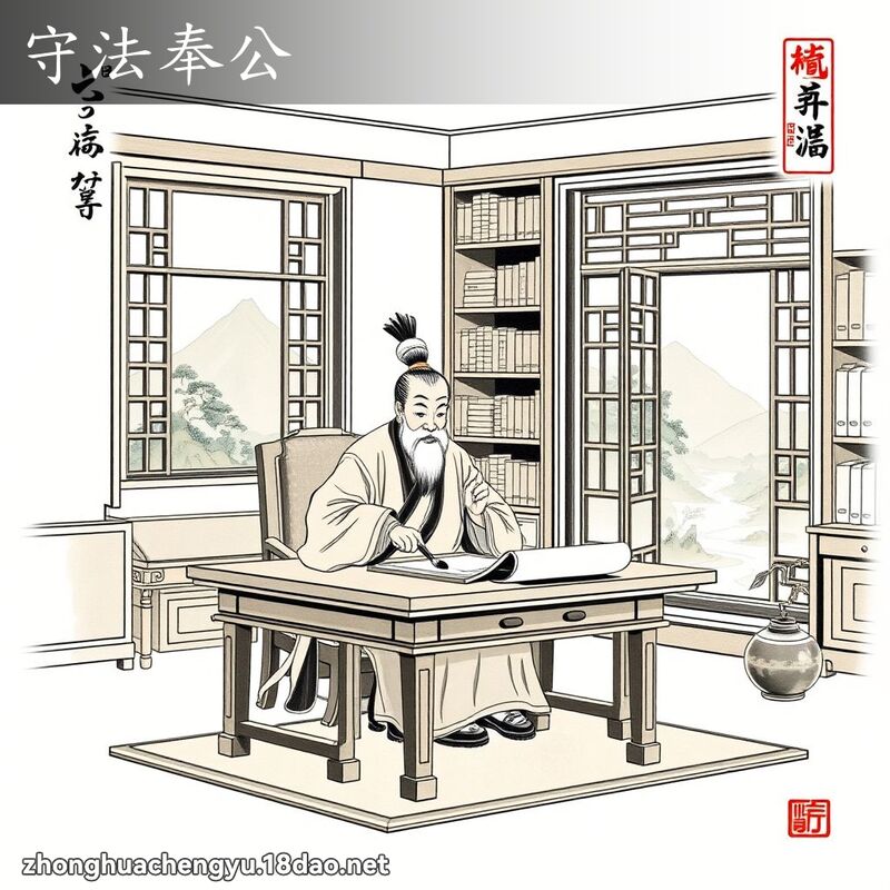 守法奉公 配图
