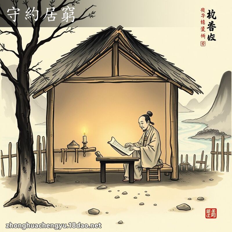 守約居窮 配图