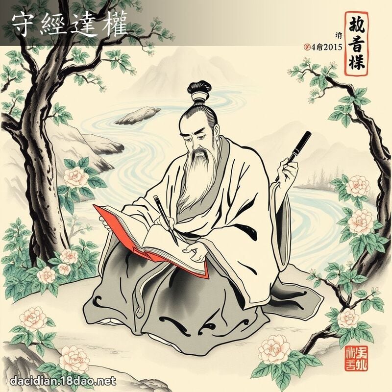 守經達權 - 中華成語配圖