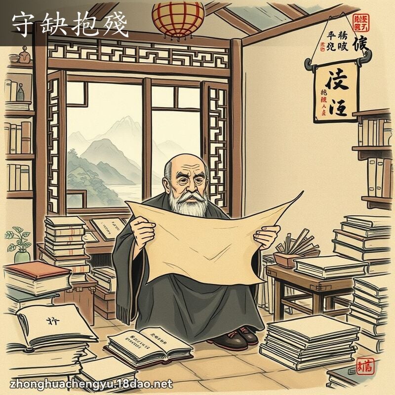 守缺抱殘 配图