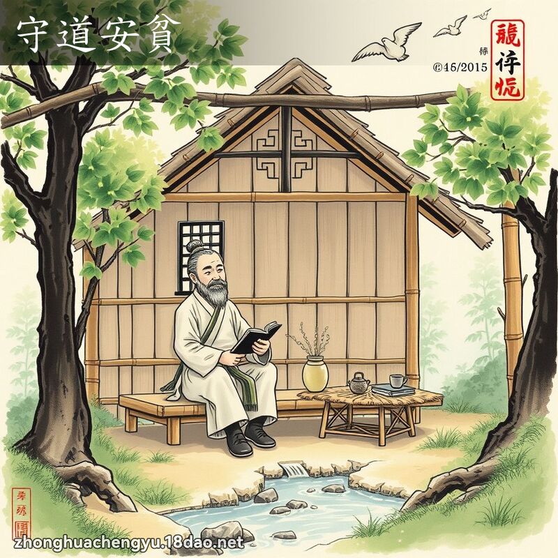 守道安貧 配图