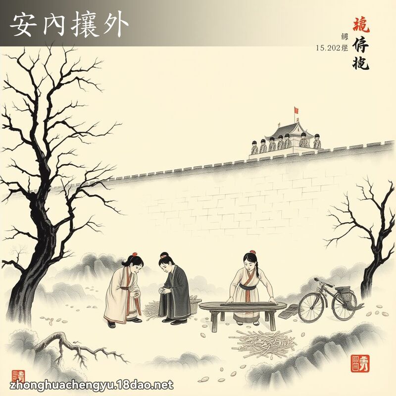 安內攘外 - 中華成語配圖