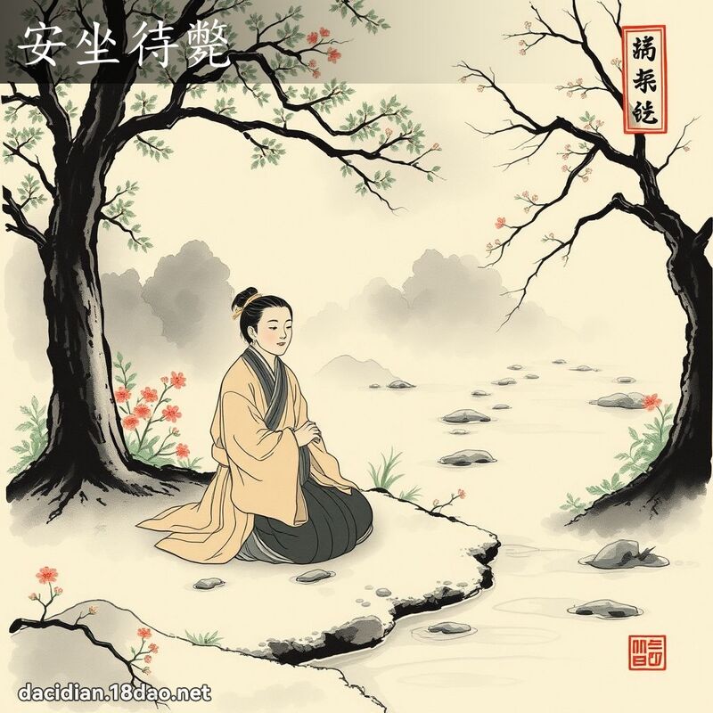 安坐待斃 - 中華成語配圖