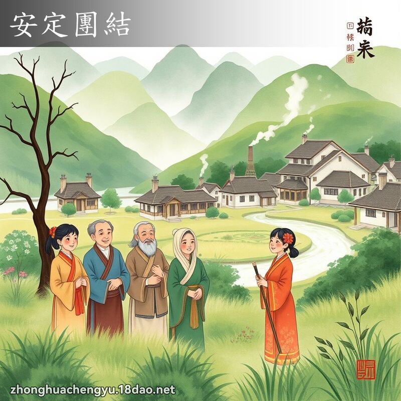 安定團結 配图