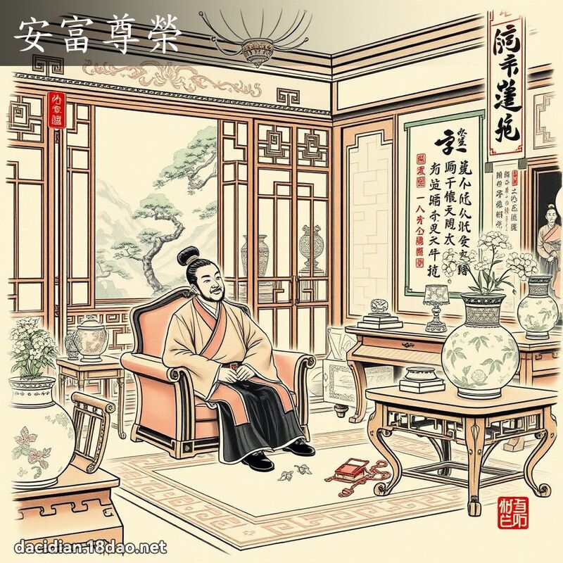 安富尊榮 - 中華成語配圖
