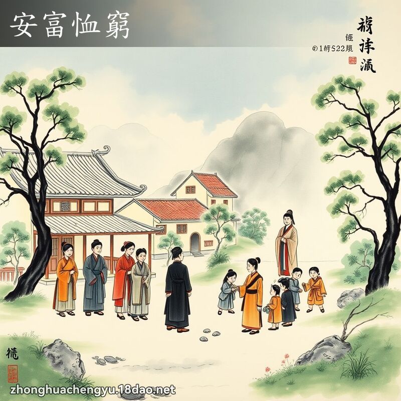 安富恤穷 - 中华成语配图