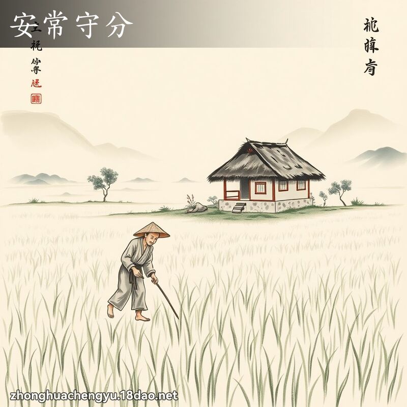 安常守分 - 中華成語配圖