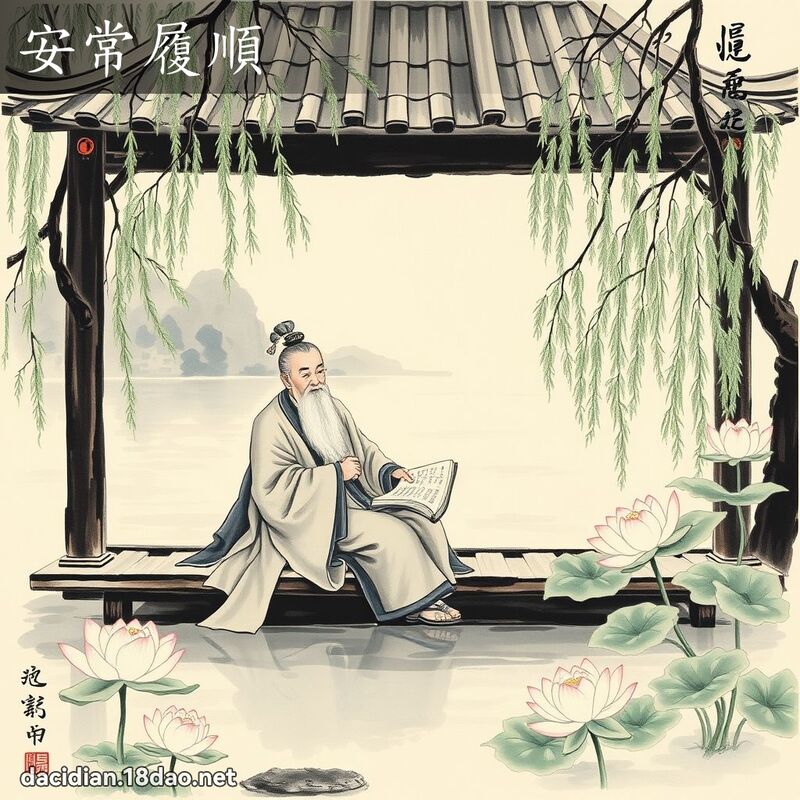 安常履顺 - 中华成语配图