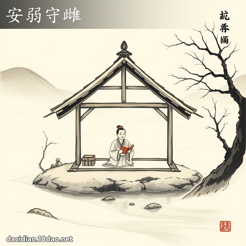 安弱守雌 - 中华成语配图