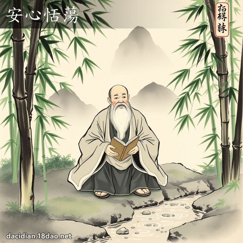 安心恬蕩 - 中華成語配圖