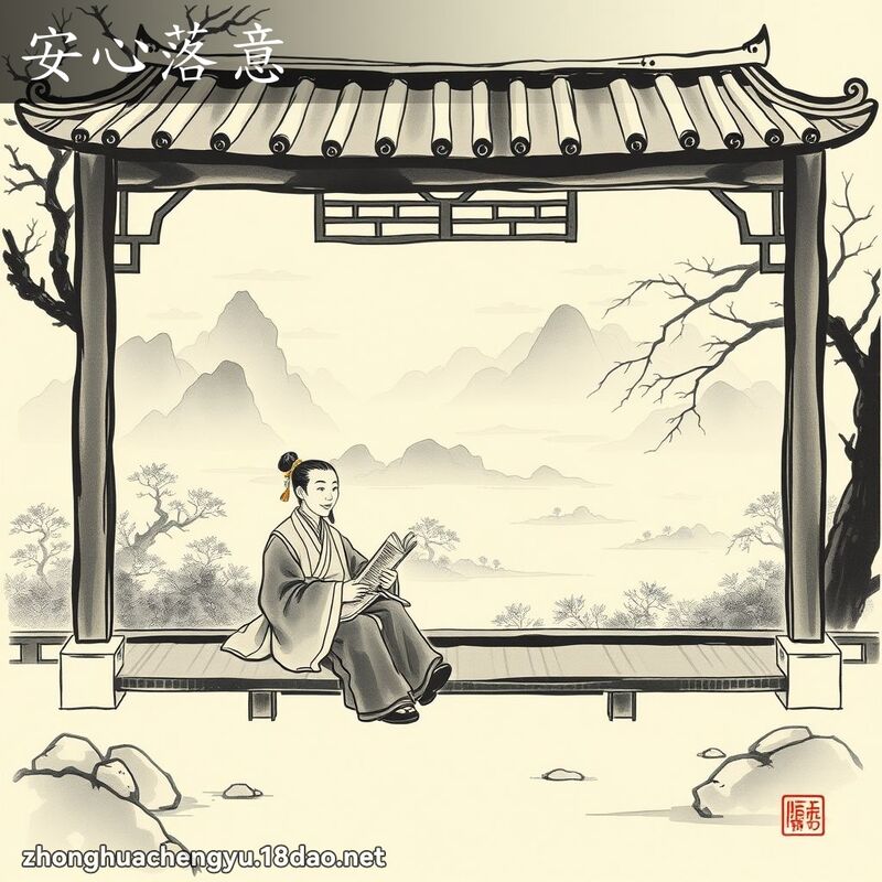 安心落意 - 中華成語配圖