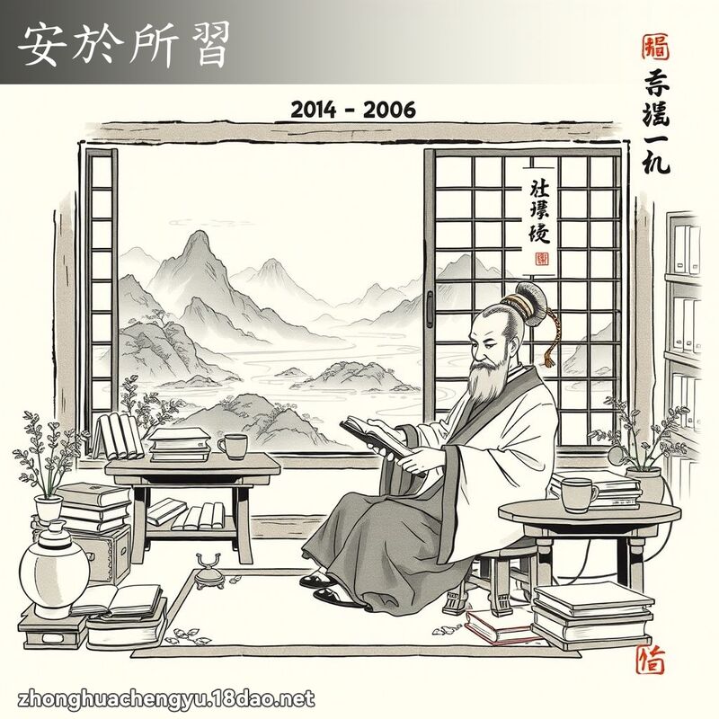 安於所習 配图