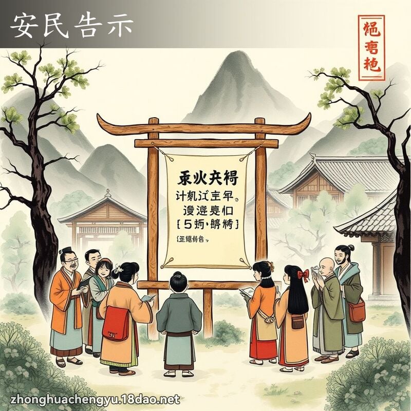 安民告示 配图