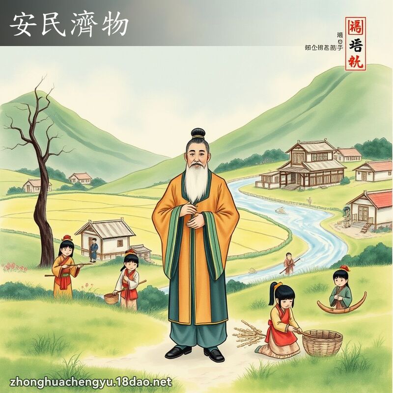 安民濟物 配图