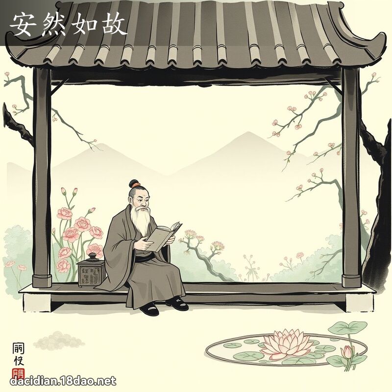 安然如故 - 中華成語配圖