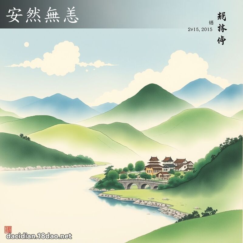 安然無恙 - 中華成語配圖
