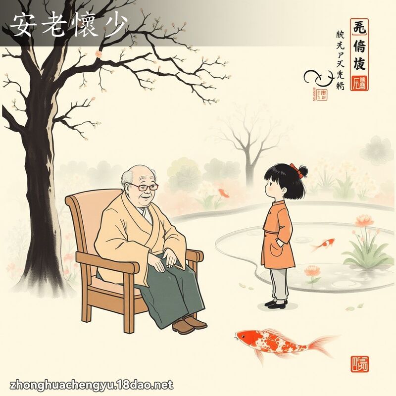 安老懷少 配图
