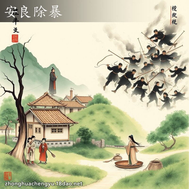 安良除暴 配图